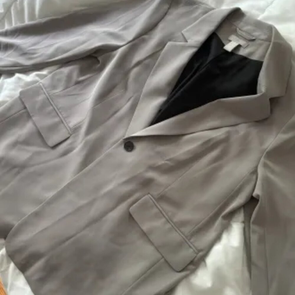 h&m grey blazer